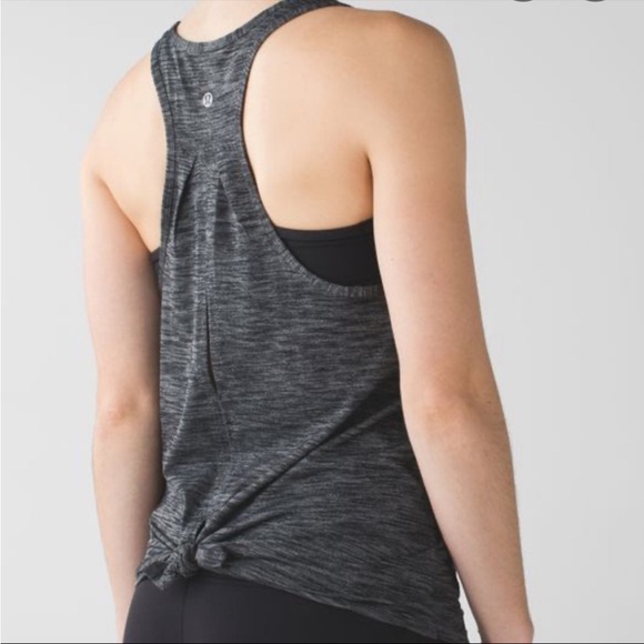 Lululemon Split Back Tank Dk Grey 6 - Picture 1 of 8